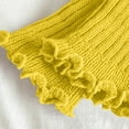 thumbnail image 6 of Zunfee Juniors' Acrylic Leg Warmers - Warm Soft Durable, Classic Ribbed Knit with Scalloped Edge, Free Size Yellow for Daily Wear, 6 of 9