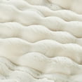 thumbnail image 6 of Home Soft Things Textured Faux Fur Throw Blanket Luxury Soft Cozy Plush Fluffy Fuzzy Reversible Thick Warm Throw Blanket, 50x60 inches, Bubble, 6 of 9
