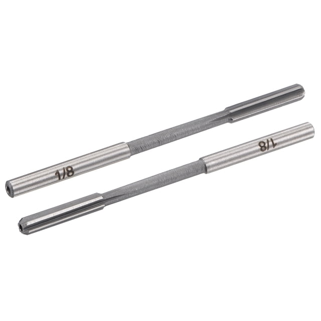 Uxcell Cannettes Droites Précises Machine à Laver HSS Alésoirs 2 Pcs 1/8 Pouces