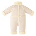 thumbnail image 2 of Jalioing Infant Baby Snowsuit Thick Thermal Long Sleeve Stand Collar Fleece Rompers Winter Clothes Zipper Jumpsuit, 2 of 6
