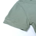 thumbnail image 6 of JOANKDMI 2 Piece Set Girls Casual Shorts Set Ribbed Knit Crewneck Short Sleeve Tee and Elastic Waist Shorts Soft Breathable Comfy Summer Outfits Playwear Loungewear, 8Y-9Y, 6 of 9