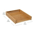 thumbnail image 4 of Mind Reader Lattice Collection, Paper Tray, Set of 2, Office, Rayon from Bamboo, Brown, 4 of 10