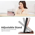 thumbnail image 5 of Compatible with Samsung Galaxy A03S Wallet Case, Galaxy A03S Case Leather with Card Holder Magnetic Kickstand Wrist Strap Shockproof Case for Samsung Galaxy A03S Life Tree Rose Gold, 5 of 14