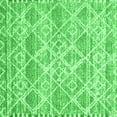 thumbnail image 1 of Ahgly Company Indoor Square Abstract Green Contemporary Area Rugs, 4' Square, 1 of 1