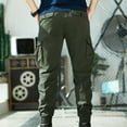 thumbnail image 5 of YYDGH Men's Cargo Pants Army Camo Combat Work Pants Slim Fit with Pockets Stretch Outdoor Casual Jogger, 5 of 5