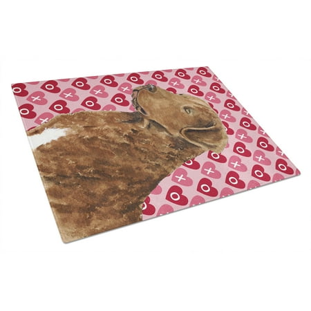 

Carolines Treasures SS4531LCB Chesapeake Bay Retriever Hearts Love and Valentines Day Glass Cutting Board Large 12H x