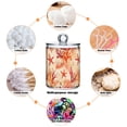 thumbnail image 6 of Yayeee 4 Pack Qtip Holder Bathroom Cotton Swab Canister with Lid Clear Dispenser Set, Red Starfish, 6 of 6