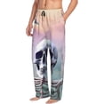 thumbnail image 5 of Cauagu Mist Sunflower Skull Mens Pajama Pants Sleep & Lounge Pants,PJ Bottoms with Pockets-Medium, 5 of 7