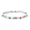 Personalized Planet Women's Family Name and Birthstone Bracelet