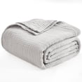 thumbnail image 4 of EMME Cotton Blanket Queen Size for Bed Soft Large Muslin Bed Blankets 90"x90" Lightweight Breathable Blanket All Season Gauze Blanket, Light Grey, 4 of 8