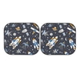 thumbnail image 7 of Haiem Space Cars Car Windshield Sun Shade (2 Pieces) Foldable Windshield Sun Shade Car Accessories for Truck SUV Pickup-Small, 7 of 7