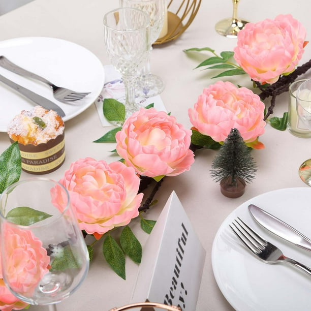 Efavormart 6 ft Silk Peony Garland with Bendable Wire Vines Artificial ...