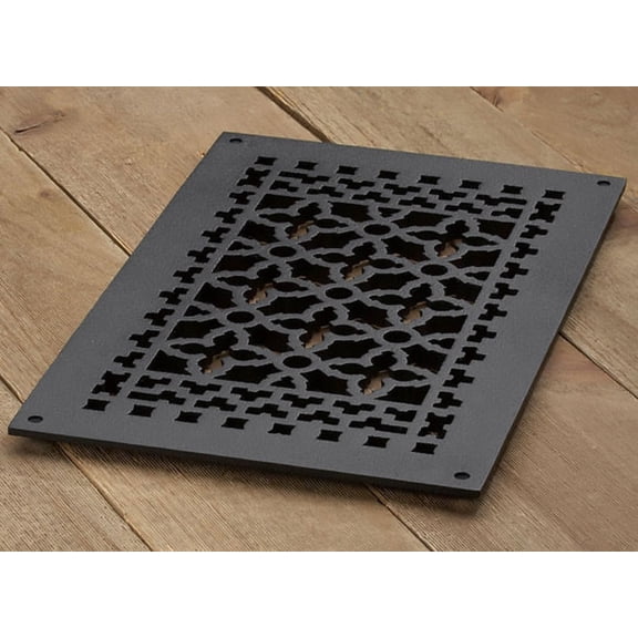 Reggio Registers 1016-H Scroll Series 8" X 14" Grille - Cast Iron