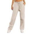 thumbnail image 3 of zaveiop Baggy Sweatpants for Women - High Waisted Wide Leg Pants, Athletic Joggers for Workout, Fleece Fall Fashion Outfits (Z1-Coffee, L), 3 of 6