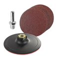 thumbnail image 1 of 10-piece Round Sanding Set With Padded And Drilled Adapter For Mixed Gravel Shackle 125mm Sand Disc, 1 of 5