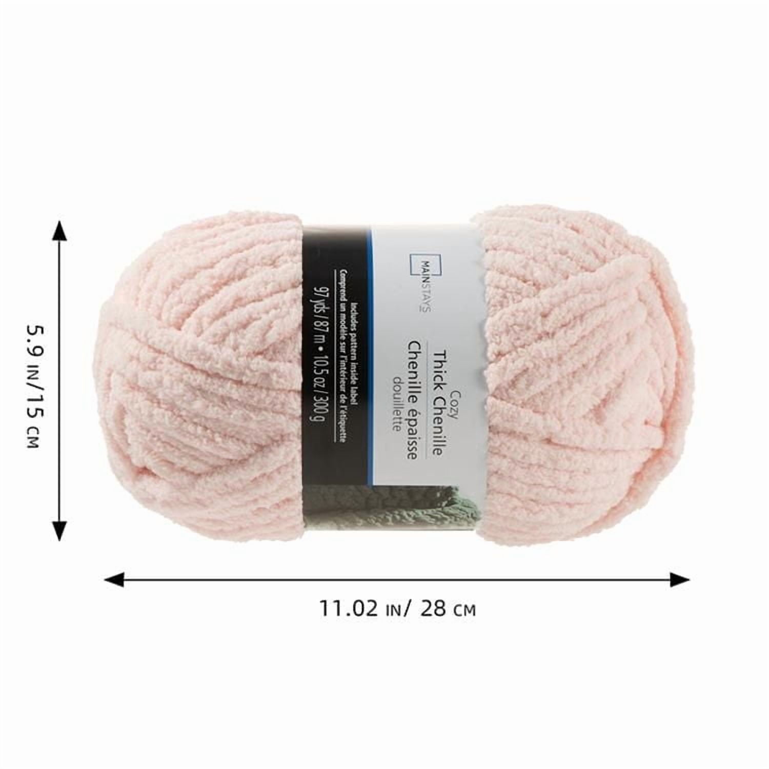 Mainstays Thick Chenille Yarn, Truffle thick chenille yarn
