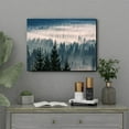 thumbnail image 3 of Mountain Landscape Wall Art Foggy Forest Wall Decor for Bedroom Bathroom Nature Misty Pine Trees Canvas Print Wilderness Scenery Picture Nordic Style Poster Artwork Living Room Home Decorations 12x16, 3 of 6
