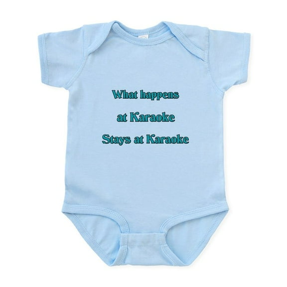 CafePress - What Happens At Karaoke Stays Infant Bodysuit - Baby Light Bodysuit, Size Newborn - 24 Months