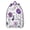 Boho Botanical G, variant on Retro Checkerboard Backpack, Colorful Plaid Print Daypack with Vintage Aesthetic and Geometric Striped Design