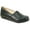 Black 3243, variant on kozi Women Comfort Casual Wedge Shoe Slip-On Loafer OY3243 Round Toe Double Side Gore Removable Insole White Size 8.5