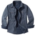 thumbnail image 1 of KIHOUT - Abrigo informal de manga larga con bolsillos tipo cargo, para otoño e invierno, tallas grandes, para hombre, tallas S-2XL, 1 of 5