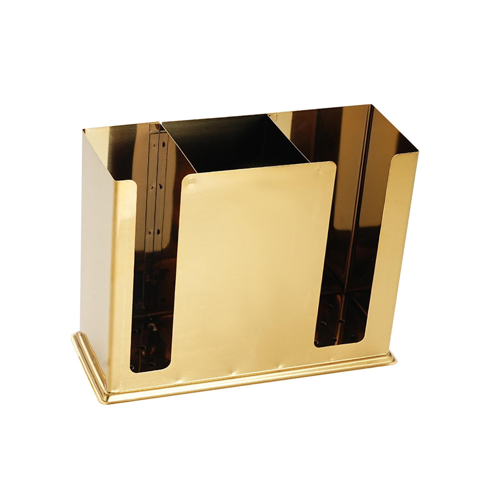 Fiocias Cutlery Storage Organizer Kitchen Utensil Holder Draining Chopstick Cage Utensil Gold