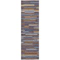 thumbnail image 2 of Addison Rugs Dream Shag Premium Machine Washable Transitional Stripes, Bars, Horizontal Lines Landscape Runner Rug, 2'3" x 7'6", 2 of 8