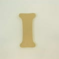 thumbnail image 2 of Package of 1, 8 Inch X 3/4" Thickness MDF Letter I in The Goudy Heavy Font, Thick, Upper Case for Art & Craft Project, Made in USA, 2 of 4
