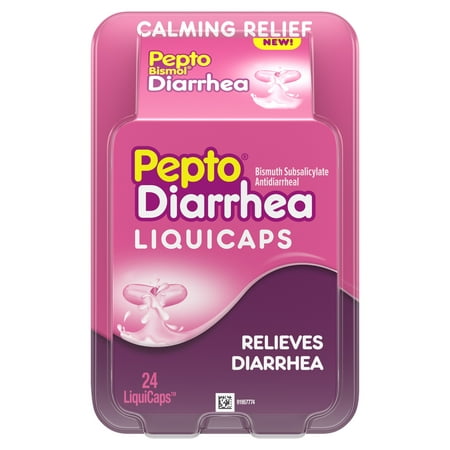 Pepto Bismol Diarrhea LIQUICAPS (24 ct), Anti Diarrhea Medicine for Diarrhea Relief, Anti Diarrhea (Best Medicine For Dysmenorrhea)