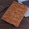 thumbnail image 4 of Decase for Galaxy Tab A9+ Plus 11 Inch Cover with Pencil Holder/Pockets,Auto Wake/Sleep,Folio Stand Embossed PU Leather Case for Samsung Galaxy Tab A9+/A9 Plus 11” 2024 (SM-X210/X216/X218),Brown, 4 of 10
