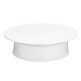 thumbnail image 1 of Amdohai Support d'Affichage Rotatif Électrique Rond en Velours Blanc 360°, 1 of 8