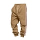 thumbnail image 3 of Ceisia Men Solid Color Loose Casual Pants Elastic Waist Drawstring Sports Gift Work Trousers, 3 of 9