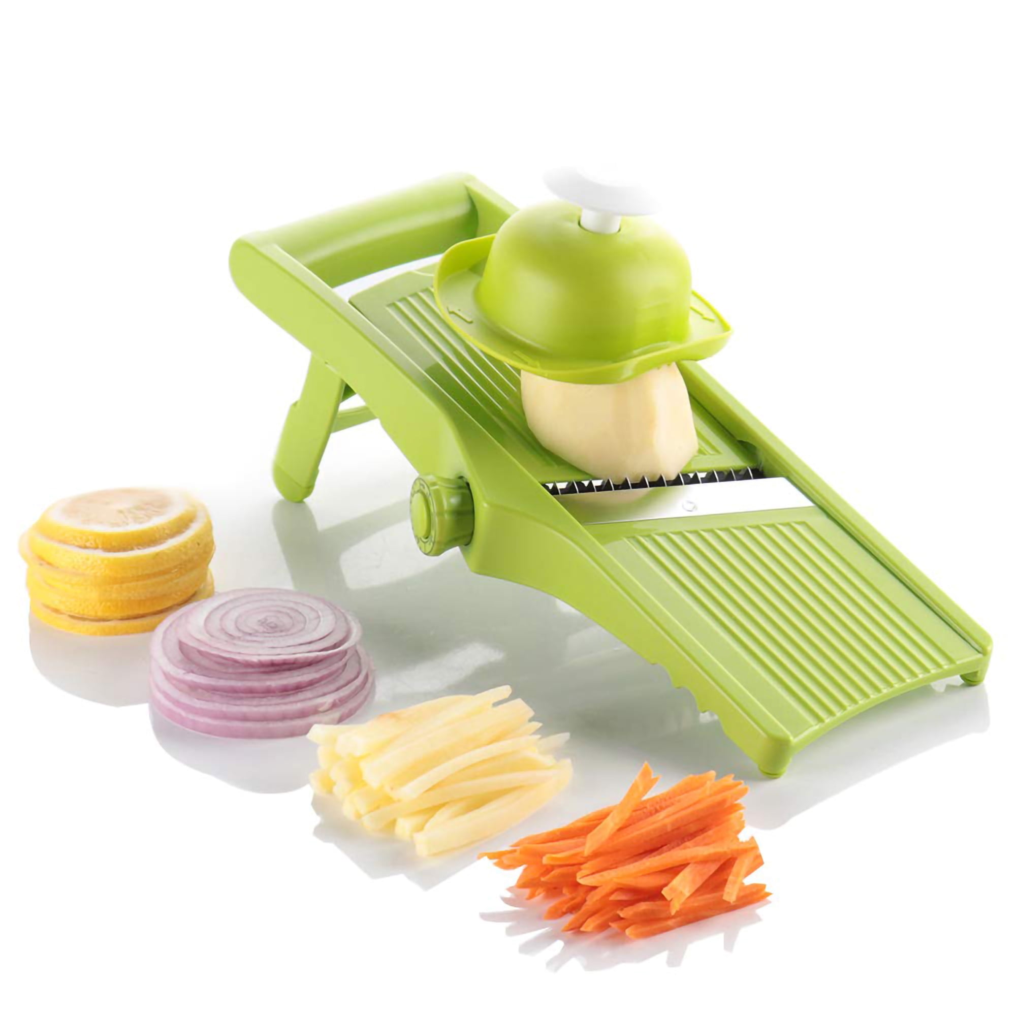 FASLMH Potato chip cutter, Fry Cutter for Onion Rings, Chips and French  Fries,Green 