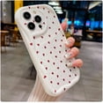 thumbnail image 6 of Love Heart Water Ripple Pattern Case for iPhone 15 Pro Soft TPU Shockproof Camera Protective Back Cover for Women Girl Cute Phone Case for iPhone 15 Pro 6.1 Inch Red, 6 of 8
