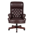 thumbnail image 5 of Traditional Vinyl Executive Office Chair in Mahogany, 5 of 5