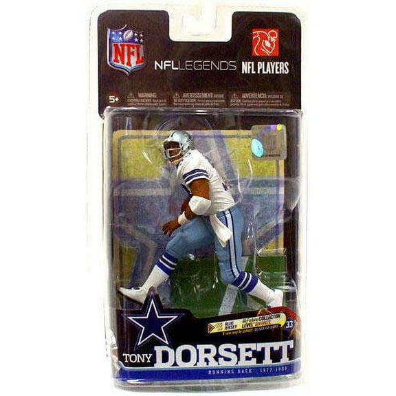 McFarlane NFL Sports Picks Legends Series 6 Tony Dorsett Action Figure (White Jersey)