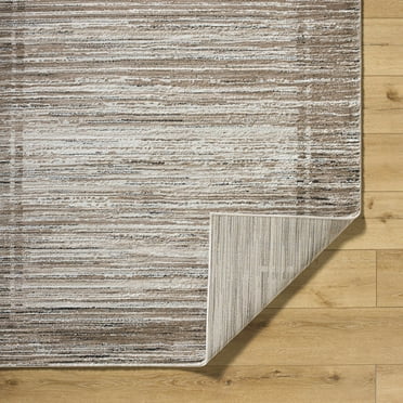 Mark&Day Area Rugs, 5x7 Kamini Modern Black/Tan Area Rug (5'3" x 7')