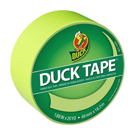Duck Brand Color Duct Tape, 1.88 inches x 20 yards, Fluorescent Citrus