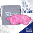 thumbnail image 4 of Thrive Hot & Cold Gel Bead Eye Mask for Puffiness, Migraine Relief, Pink, 4 of 8
