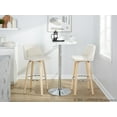 thumbnail image 2 of LumiSource Brown Toriano 30" Fixed-Height Barstool - Set of 2, 2 of 6