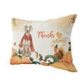 thumbnail image 2 of Happy Thanksgiving Weimaraner with Turkey Pumpkins Autumn Vibes Pillow Cushion Double Sided Weim Gray Ghost Dog Lover Throw Pillow - 12018, 2 of 4