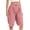 Pink, variant on Yievot Bermuda Shorts for Women 9 Inch Inseam Drawstring Elastic Waist Cuffed Hem Loose Fit Casual Summer Lounge Shorts