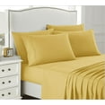 thumbnail image 2 of Sweet Home Collection 1500 Series Bed Sheets - Extra Soft Microfiber Deep Pocket 6pc Sheet Set - Yellow, RV Queen, 2 of 5