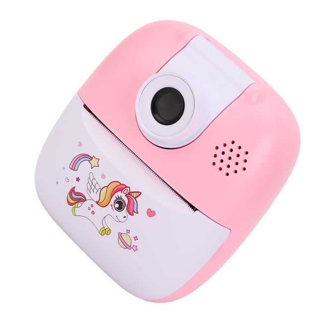 Juguete De Cámara Digital, Cámara De Impresión Instantánea De Pantalla Grande De 2,4 Pulgadas, 1 Rollo De Papel De Impresión 1080P Para Viajes