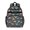 Colorful Dinosaur and Floral Pattern, variant on Colorful Dinosaur and Leaf Pattern Cute School Backpack Bag for School with Padded Back and Adjustable Shoulder Straps 15.25"x11.5"x5.25"