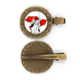 thumbnail image 1 of Flores rojas arte abstracto linea pintura Corn poppy Broche broche broche broche broche broche, 1 of 3