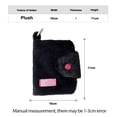 thumbnail image 3 of Plush Coin Purse Wallet - Mini Fuzzy Card Holder For Students Id Meal Card, Portable Organizer, 3 of 8
