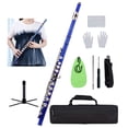 thumbnail image 1 of C Flute, Closed Hole 16 Keys Flute with Carry Case Gloves Cleaning Cloth Cleaning Rod Mini Screwdriver for Performance and Daily Practice, 1 of 7