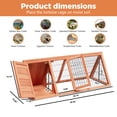 thumbnail image 7 of Outdoor Small Turtle Cage, Humid Land Turtle Enclosure, Reptile House for Small Terrestrial Turtles, Orange, 7 of 7