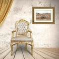thumbnail image 3 of Highmith, Carol 24x17 Gold Ornate Wood Framed with Double Matting Museum Art Print Titled - Wagon wheel against a stone fence at Hueco Tanks State Park, northwest of El Paso, TX, 3 of 4